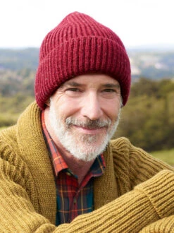 Red Rib Knit Beanie Hat -Xmas Festival Shop Mens Rib Knit Beanie Hat Red MH114 64740.1664363358