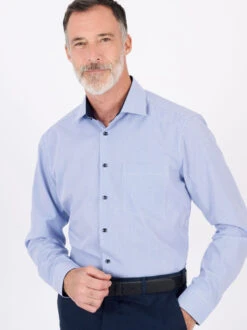 Seidensticker Stripe Long Sleeve Non-Iron Shirt