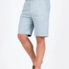 Sky Cotton Stretch Flat Front Shorts