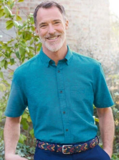 Xmas Festival Shop 28 Xmas Festival Shop -Xmas Festival Shop Mens Turquoise Linen and Cotton Short Sleeved Shirt MS350 Model 09040.1688985624