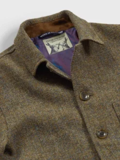 Lichen Harris Tweed Chore Jacket -Xmas Festival Shop Mens Tweed Chore Jacket MJ96 Collar 01820.1697716564