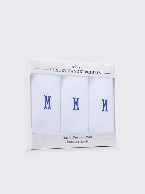 Initial Handkerchief 3 Pack 1 Initial Handkerchief 3 Pack