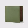 Green Two Colour Nappa Leather Wallet