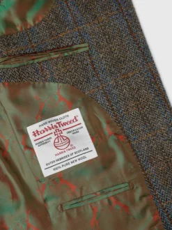 Bronze Harris Tweed Jacket -Xmas Festival Shop Mens Harris Tweed Jacket Bronze MJ72 Lining 1280 web 13914.1660647176