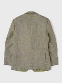 Oat Cream Harris Tweed Jacket -Xmas Festival Shop Mens Harris Tweed Jacket Oat MJ72 Back 1280 web 82951.1660647310
