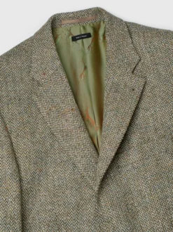 Oat Cream Harris Tweed Jacket -Xmas Festival Shop Mens Harris Tweed Jacket Oat MJ72 Collar 1280 web 06373.1660647311