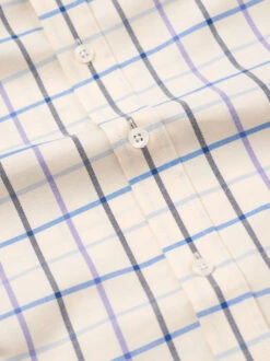 Purple Big Check Tattersall Shirt -Xmas Festival Shop Mens Purple Big Check Tattersall Shirt CLOSEUP 1280px min 56082.1659971817