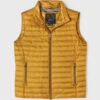Mustard Geox Respira Lightweight Down Gilet