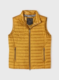 Mustard Geox Respira Lightweight Down Gilet