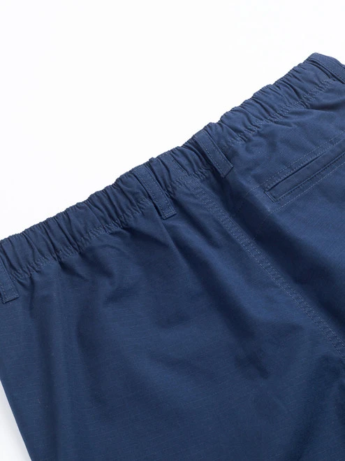 Navy Drawstring Waist Trousers 3 Navy Drawstring Waist Trousers - Image 3