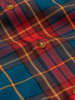 Red Viyella Wool & Cotton Shirt -Xmas Festival Shop Red Viyella Wool Cotton Shirt Fabric CLOSEUP 1280px min 68160.1662717442