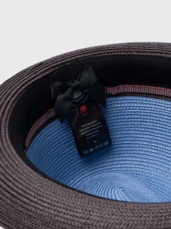 Blue Snap Brim Summer Trilby -Xmas Festival Shop Snap Brim Summer Trillby Inside Blue 55219.1677840939