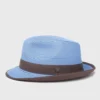 Blue Snap Brim Summer Trilby