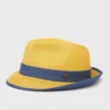 Mustard Snap Brim Summer Trilby