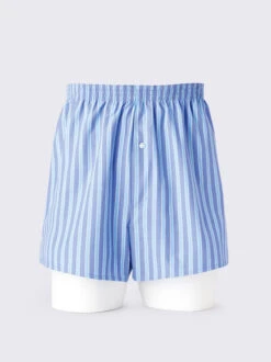 100% Cotton Striped Boxer Short (2 Pack)