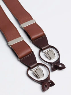 Chestnut Brown Leather Braces