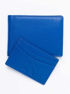 Pebble Grain Leather Bifold Wallet -Xmas Festival Shop me142 pebble grain leather wallet blue 88872 36523.1640003471