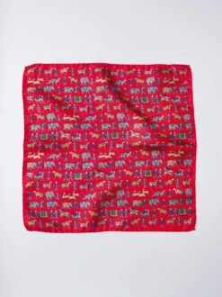 Elephant Print Pocket Square