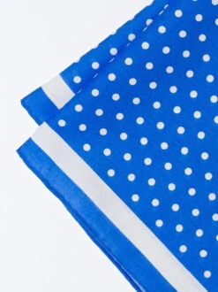 Cotton & Silk Pocket Square -Xmas Festival Shop me152 cotton silk pocket square blue white 22292 89801.1640186341