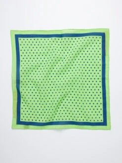 Cotton & Silk Pocket Square -Xmas Festival Shop me152 cotton silk spot pocket square green navy 18125 65395.1640186341