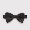 Pre-tied Plain Silk Bow Tie