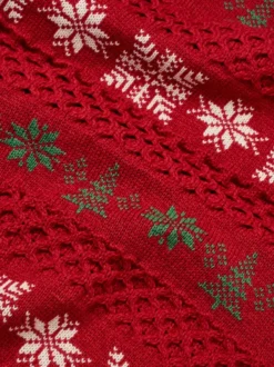 Merino Wool Christmas Throw -Xmas Festival Shop merino wool christmas throw detail me180 2 1280 web 13286.1663334775