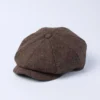 Bronze Harris Tweed Baker Boy Cap