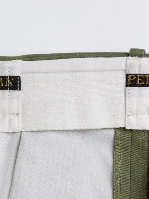 Green Pleated Chino Trousers 4 Green Pleated Chino Trousers - Image 4