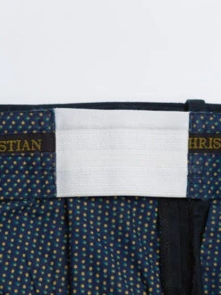 Navy Cotton Pleated Shorts -Xmas Festival Shop mt47 tailored shorts adjustable waist navy blue 57874.1593302594.1280.1280 05643 92431.1680519311