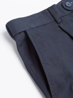 Navy Cotton Pleated Shorts -Xmas Festival Shop mt47 tailored shorts pocket navy blue 54542.1593302595.1280.1280 43344 83438.1680519311